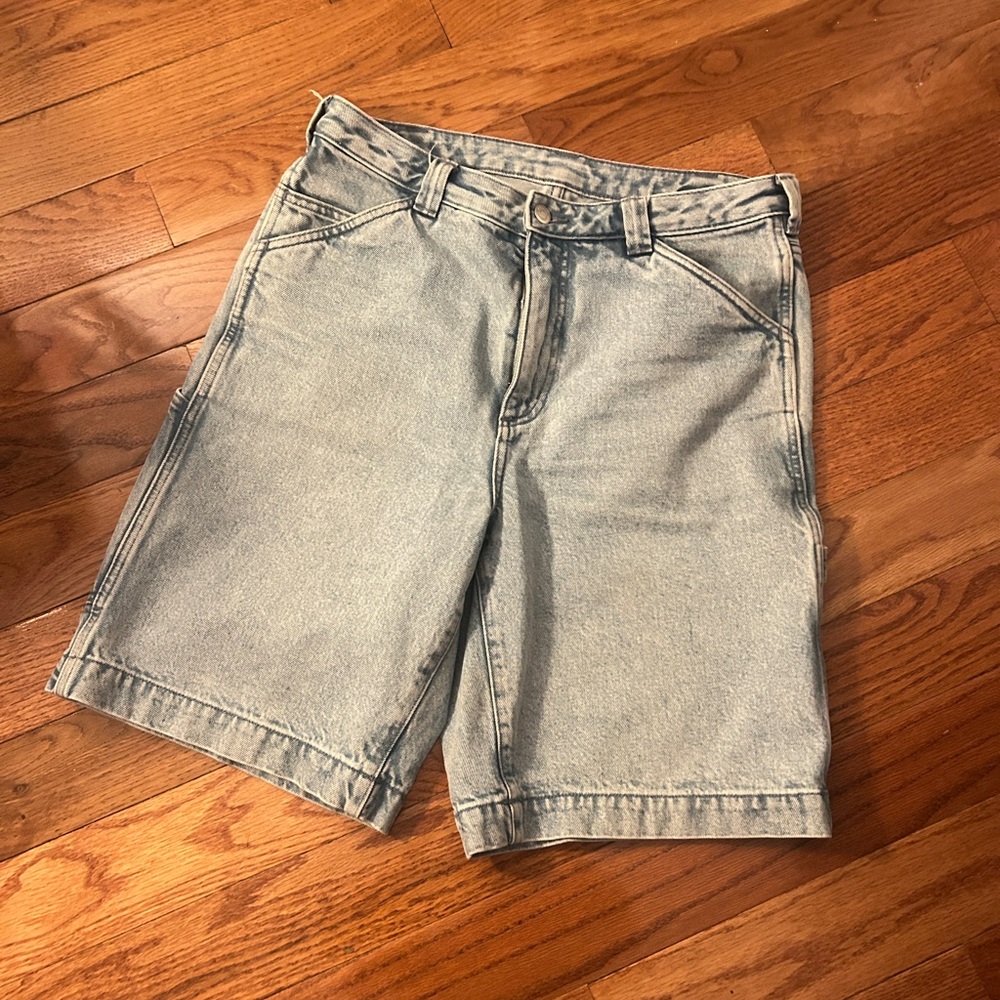 Arket x Mr Porter Light Blue Denim Shorts
